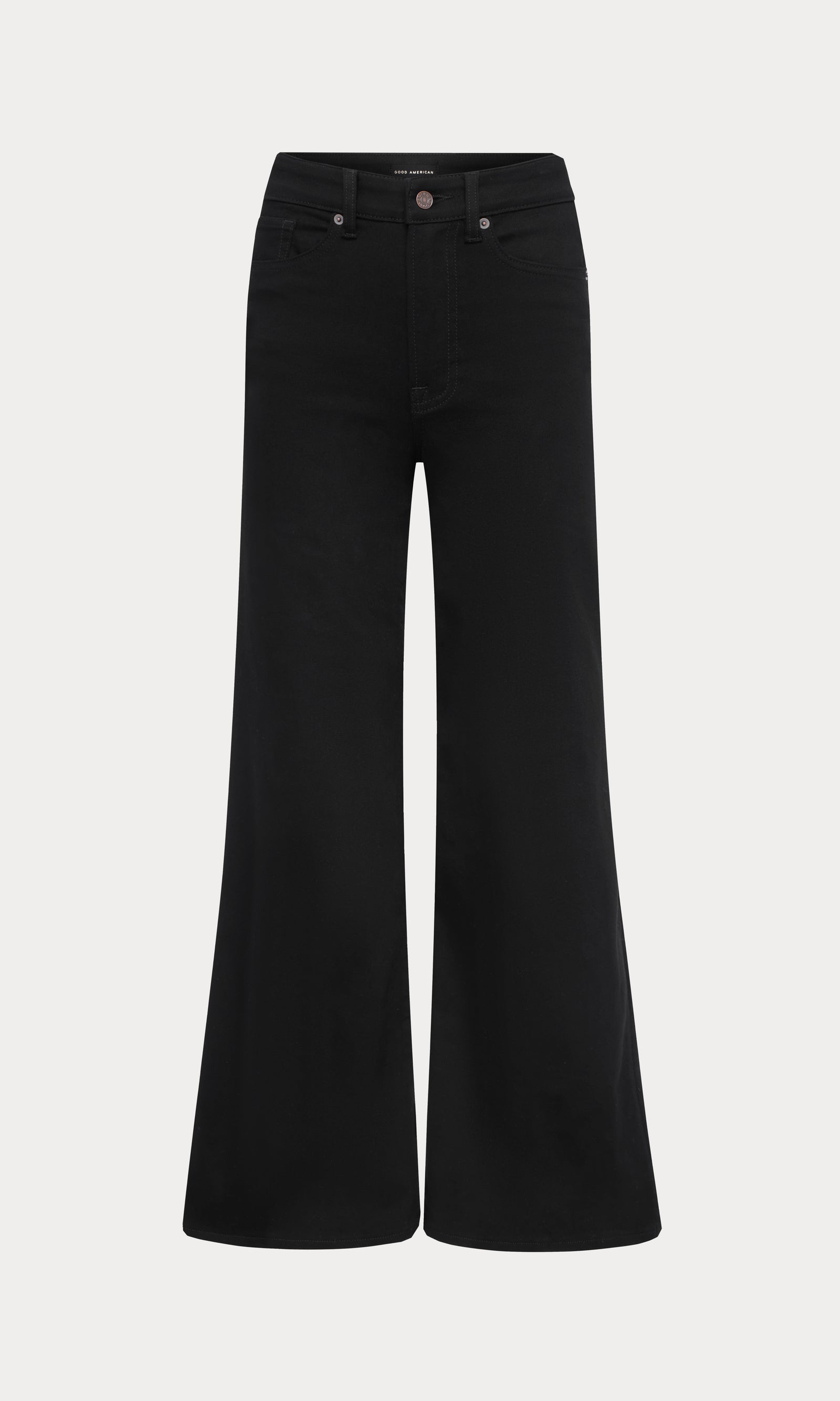 NEVER FADE GOOD WAIST PALAZZO JEANS | BLACK