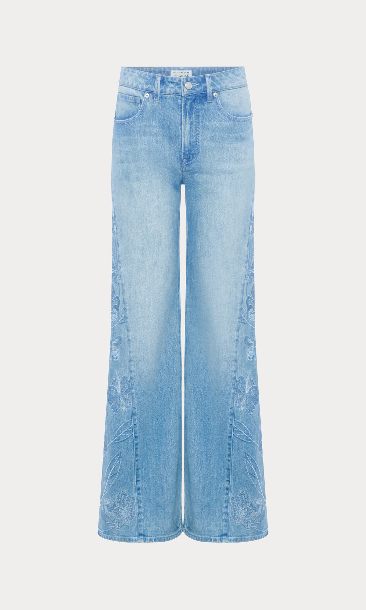DOLLY JOLEANS EMBROIDERED GOOD WAIST PALAZZO JEANS | INDIGO1202