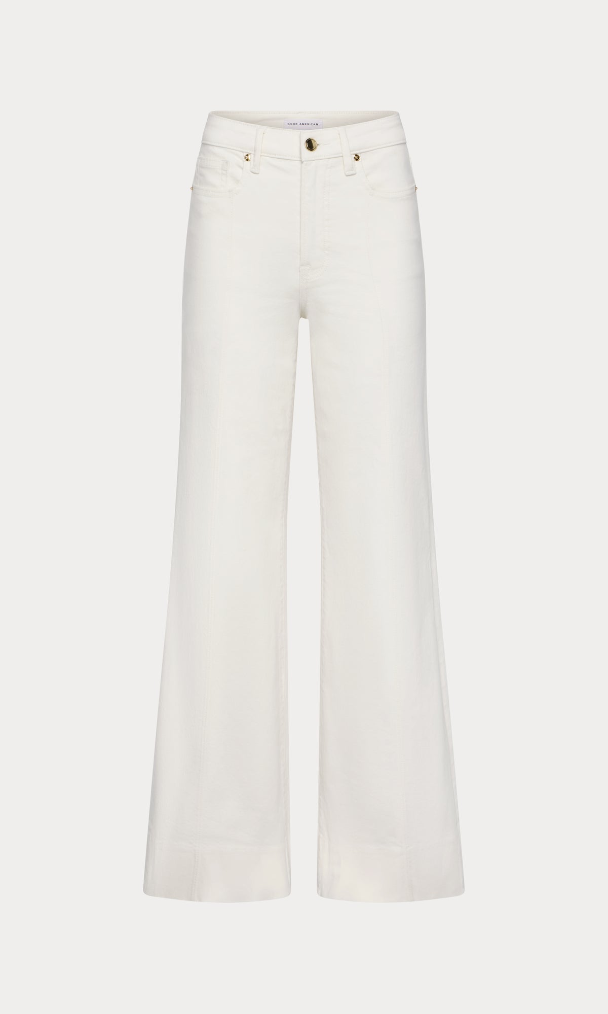 GOOD WAIST PALAZZO JEANS | COTTON WHITE