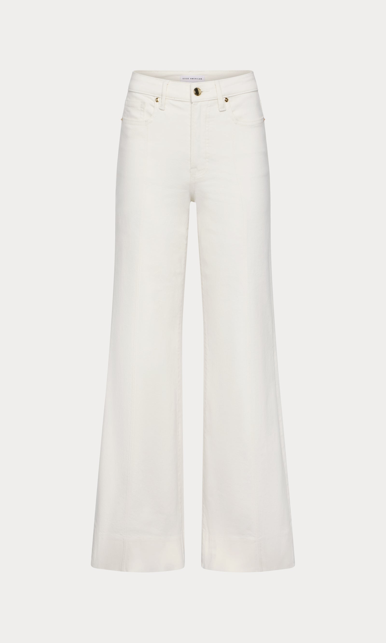 GOOD WAIST PALAZZO JEANS | COTTON WHITE