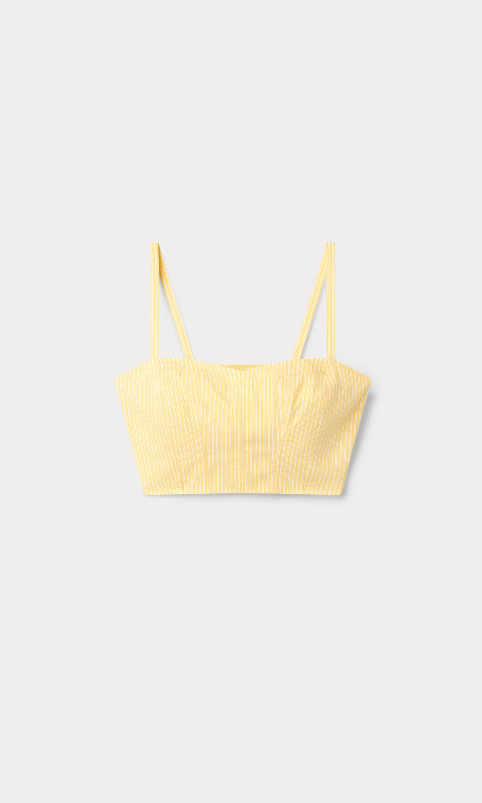 POPLIN BUSTIER CAMI TOP | BUTTERBEAM STRIPE