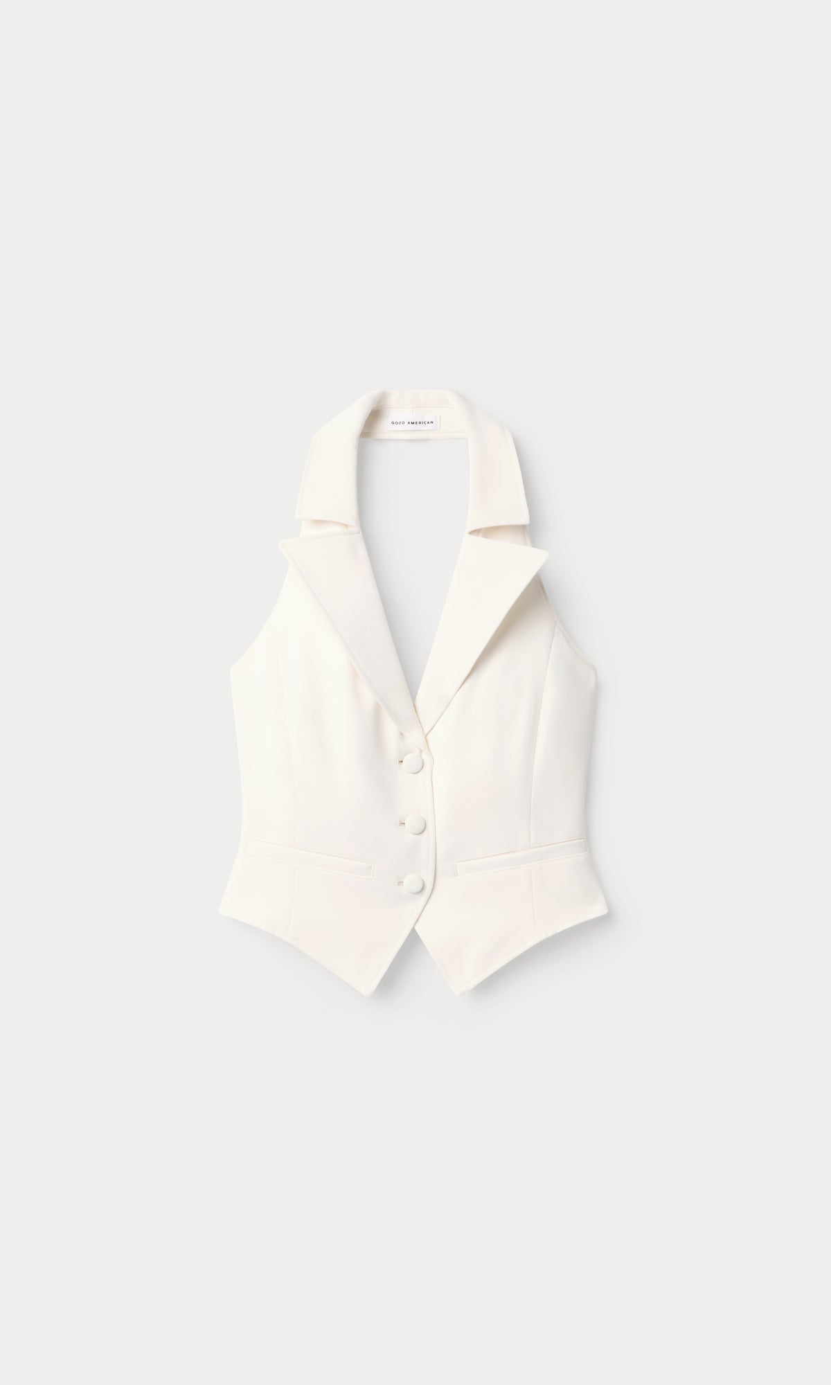 LUXE SUITING HALTER VEST | SOFT SHELL