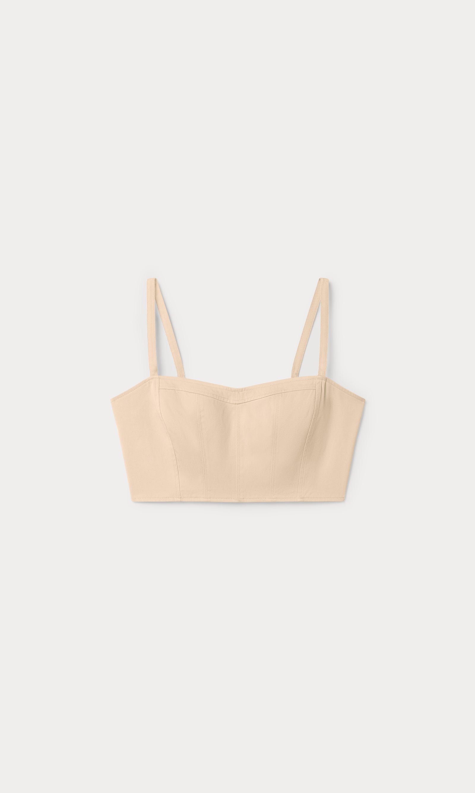 THE BUSTIER TOP | LIGHT TAUPE