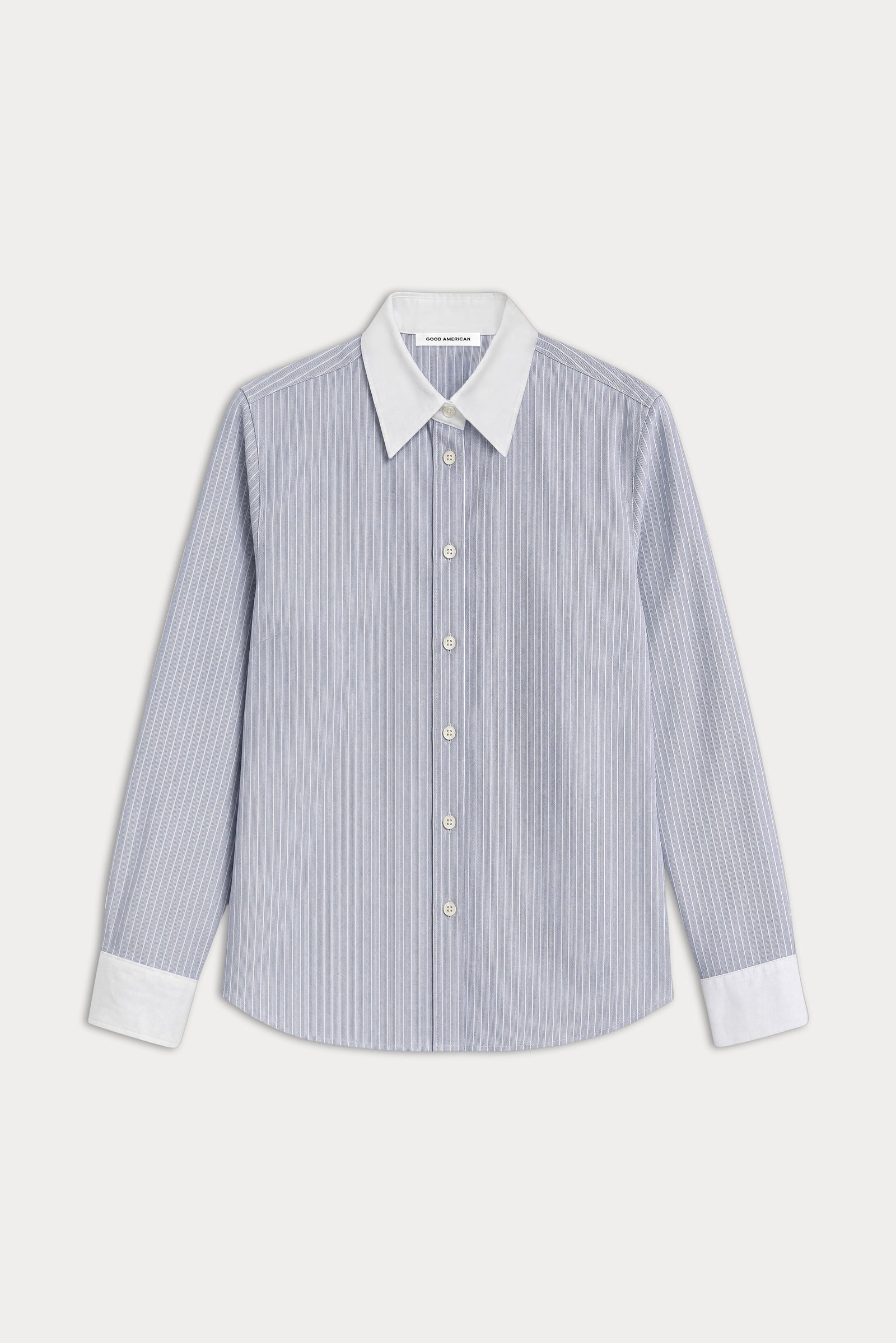 THE OXFORD CONTRAST SHIRT | SLATE BLUE STRIPE