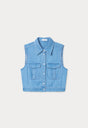 THE DENIM ANCHOR TOP | INDIGO1391-6 | GOOD AMERICAN | MODEL