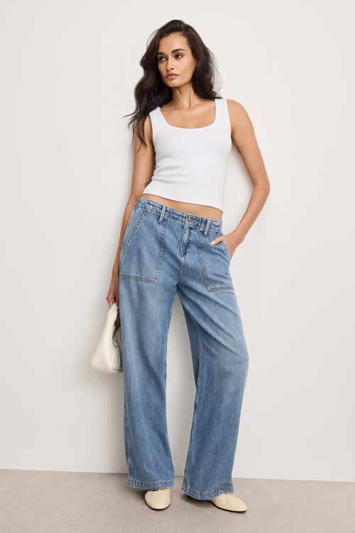 LITE LINEN DENIM PANTS | INDIGO786