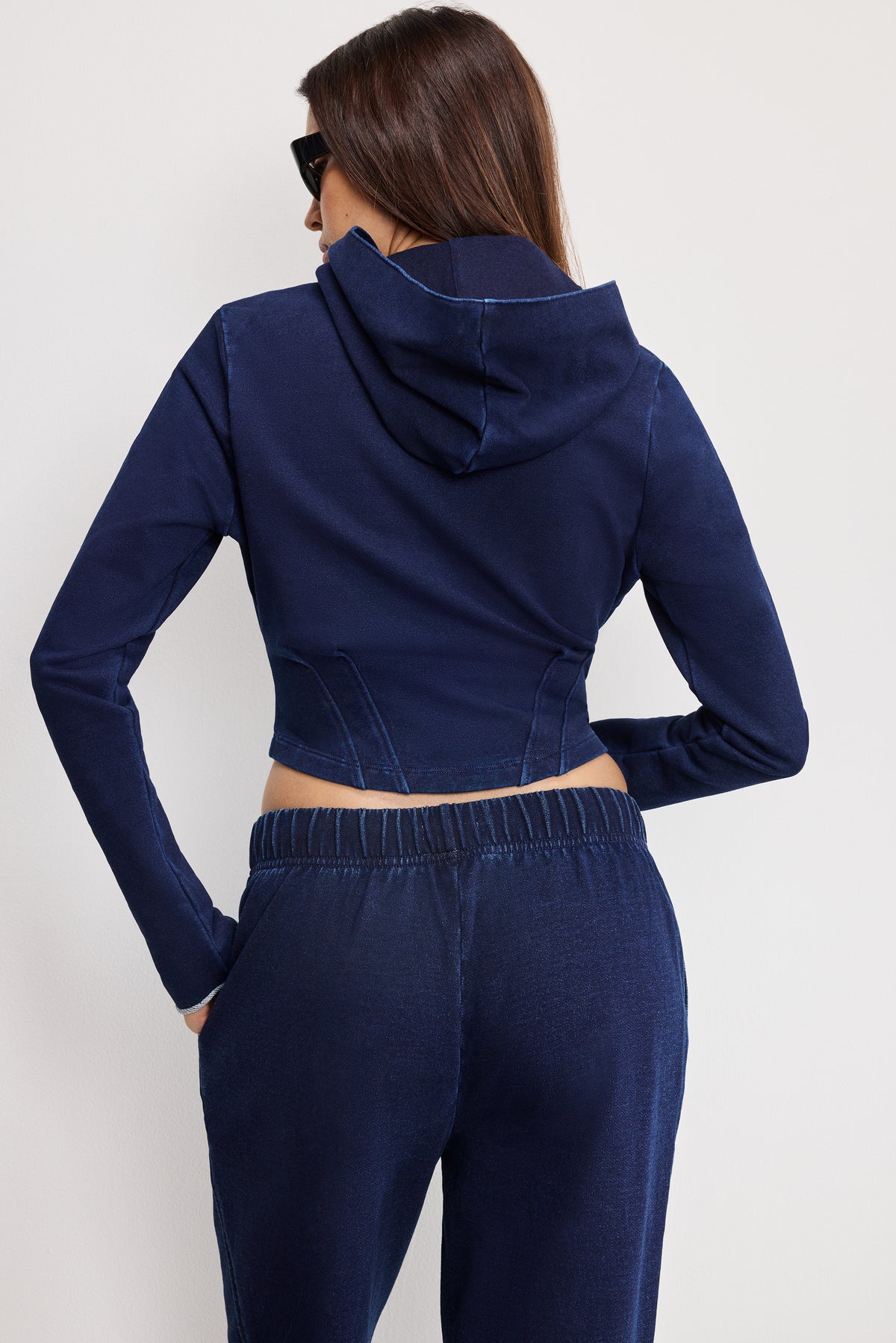 JEANIUS CORSET HOODIE | INDIGO1029