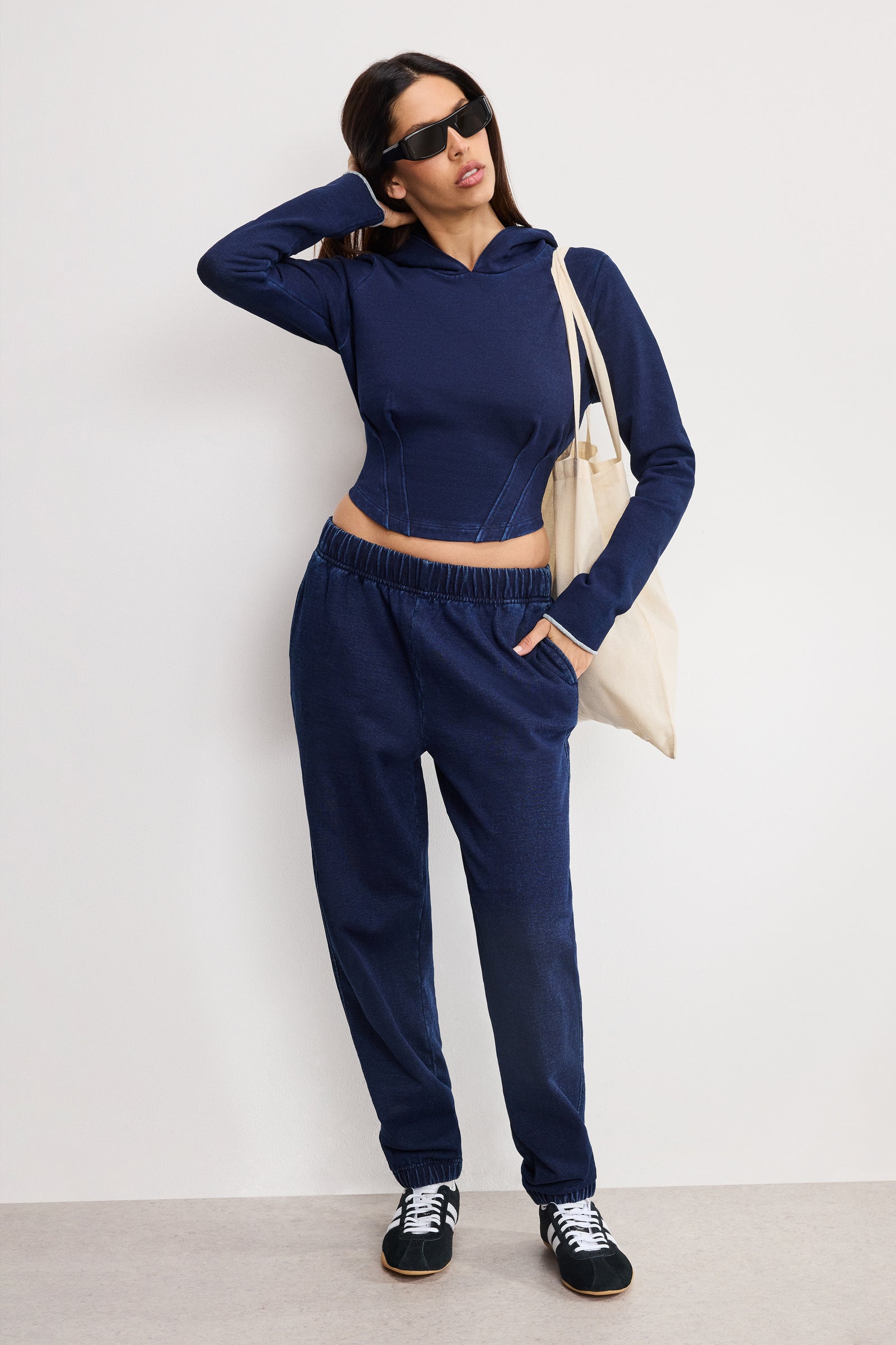 JEANIUS  BOYFRIEND SWEATPANTS | INDIGO1029