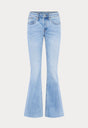 VINTAGE LOW RELAXED FLARE JEANS | INDIGO1288-7 | GOOD AMERICAN | MODEL