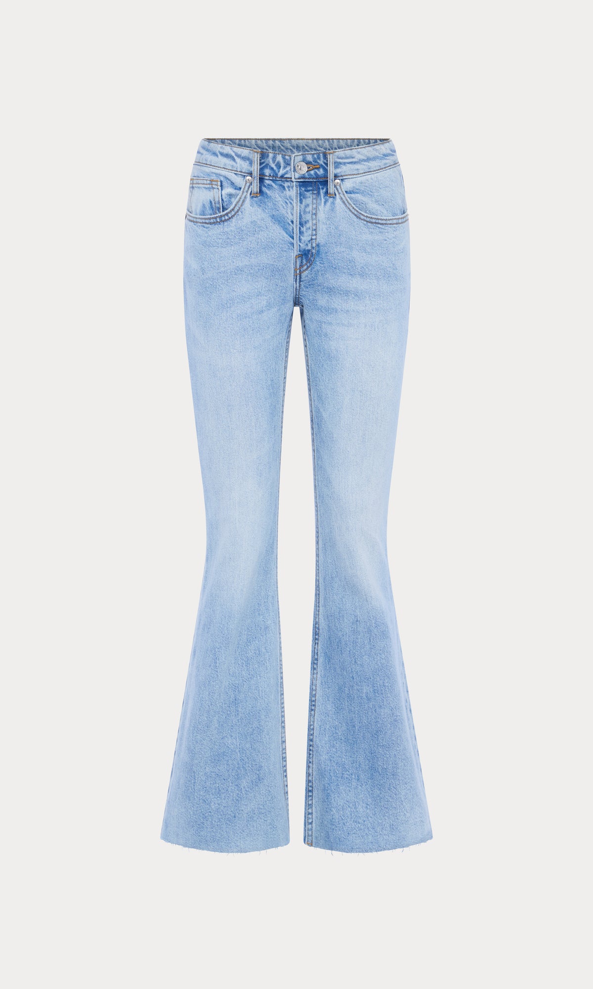 VINTAGE LOW RELAXED FLARE JEANS | INDIGO1288-7 | GOOD AMERICAN | MODEL