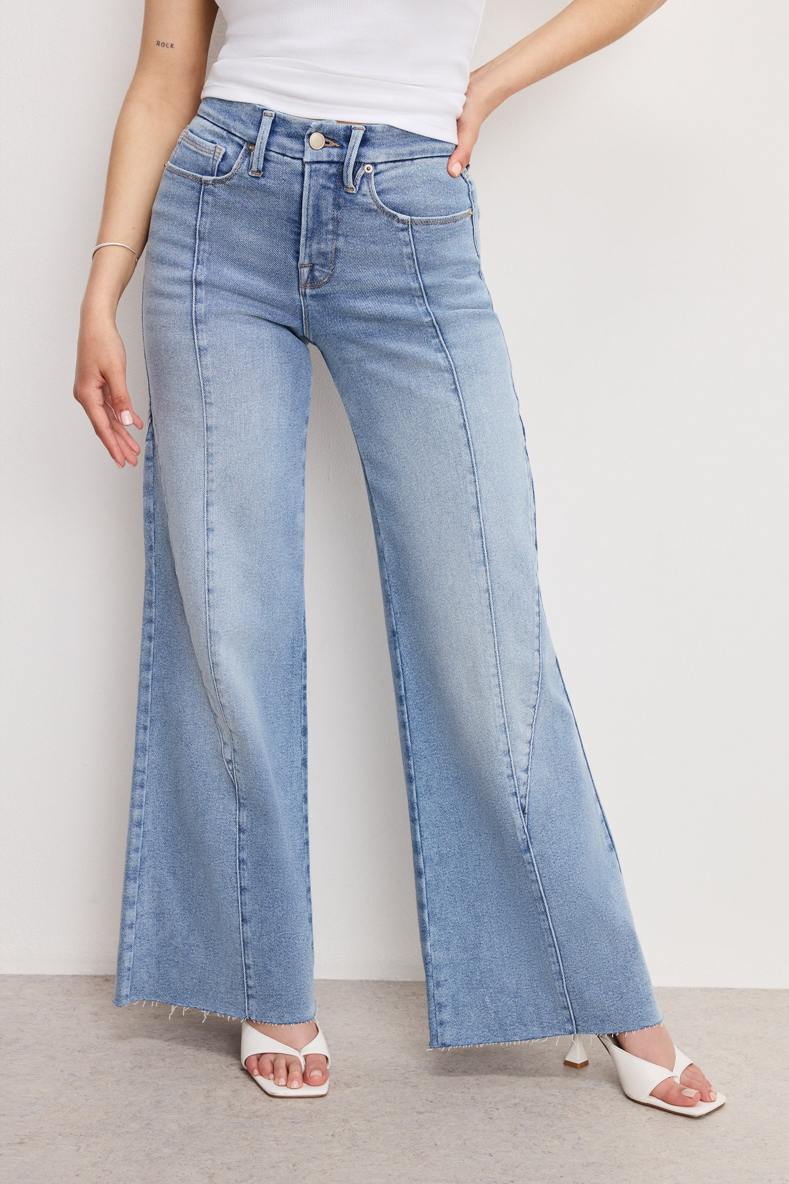 GOOD PETITE PALAZZO JEANS | INDIGO957