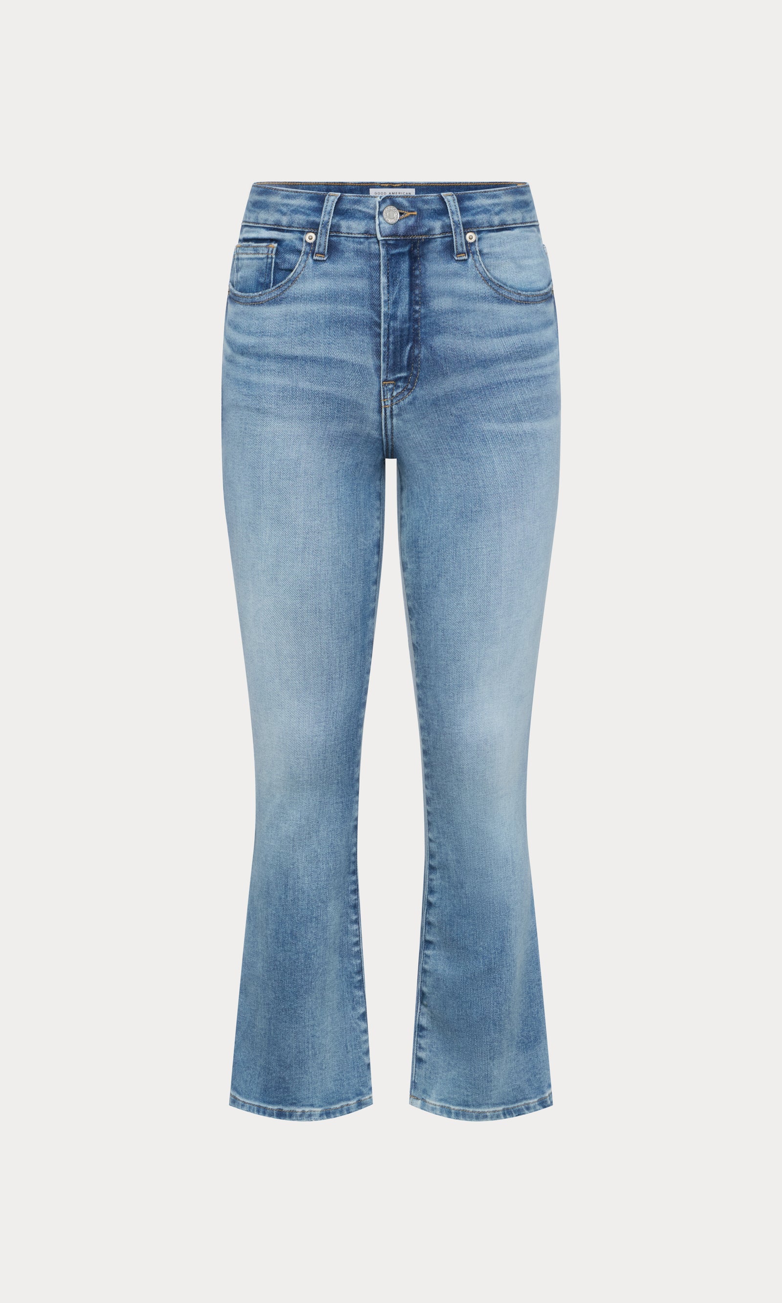 SOFT TECH GOOD LEGS CROP MINI BOOT JEANS| INDIGO1293