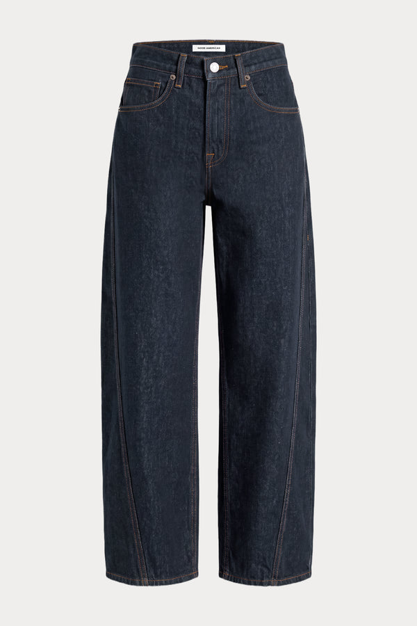 VINTAGE BARREL ANKLE JEANS | RINSE-7 | GOOD AMERICAN | GHOST