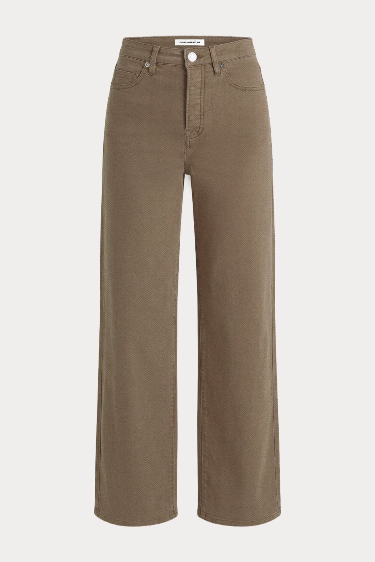 TWILL VINTAGE WIDE PANT | TEA BARK-7 | GOOD AMERICAN | GHOST