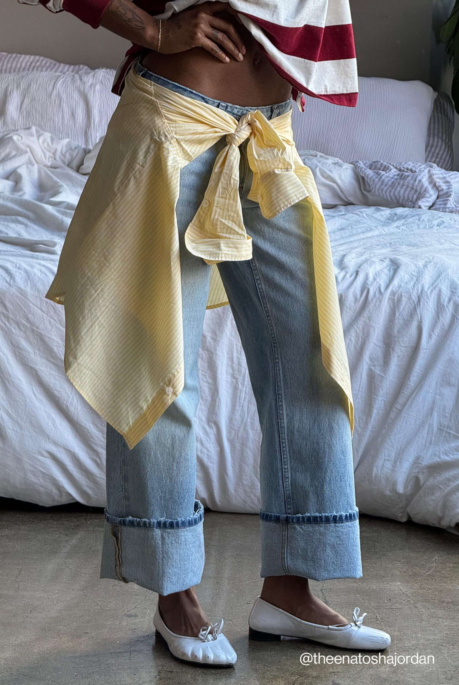 VINTAGE LOW LOOSE JEANS | INDIGO1223